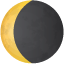 waning crescent moon emoji
