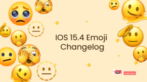 new IOS emoji changelog