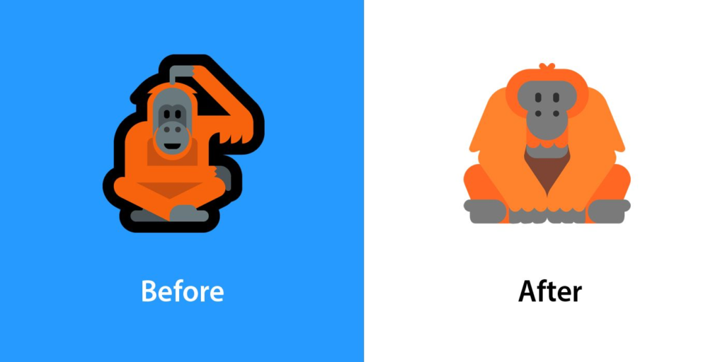 Orangutan emoji update