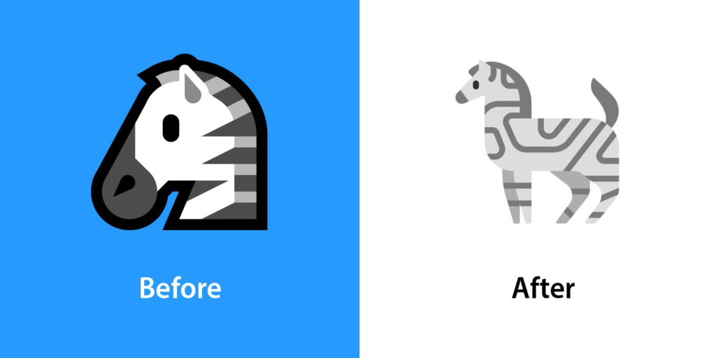 zebra emoji update