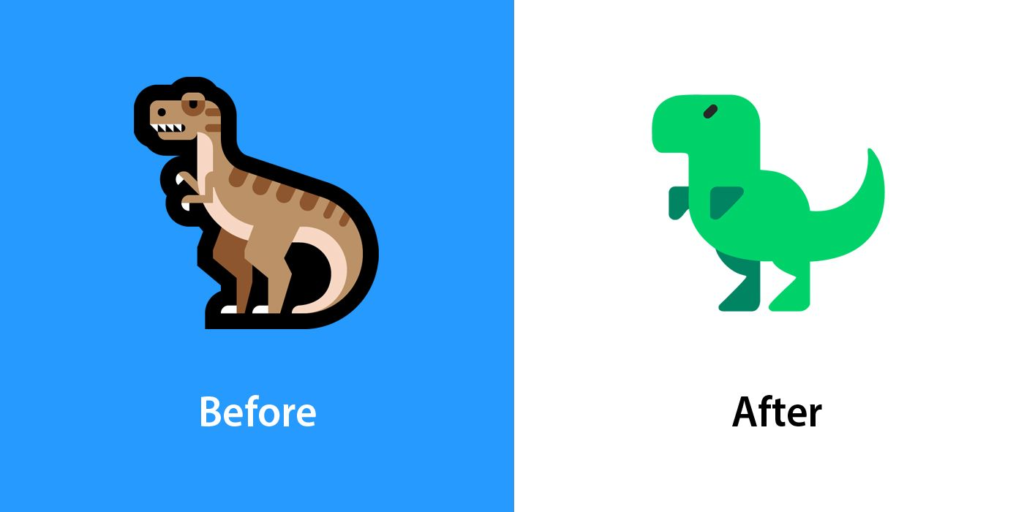 T-Rex emoji update
