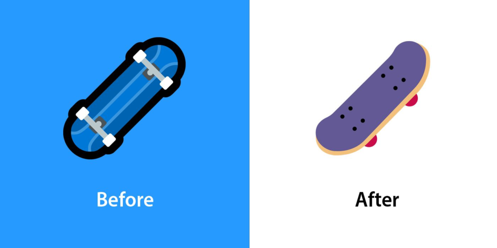 Skateboard emoji update