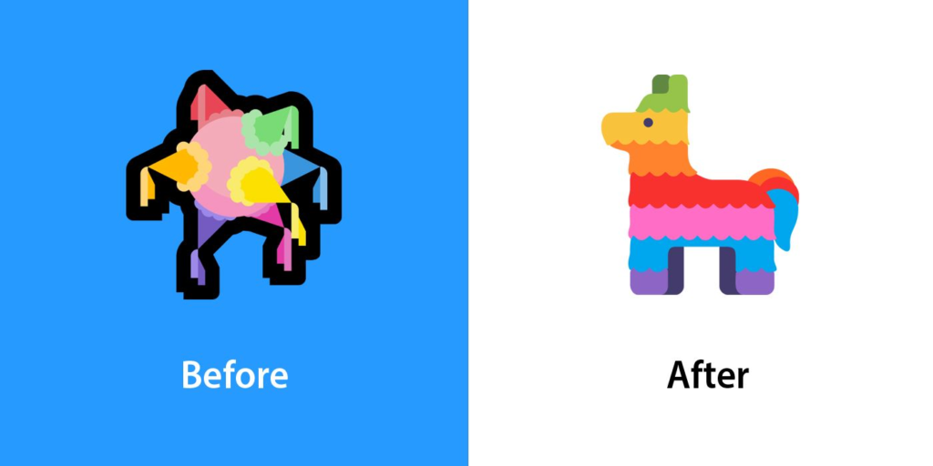 Piñata emoji update 2021