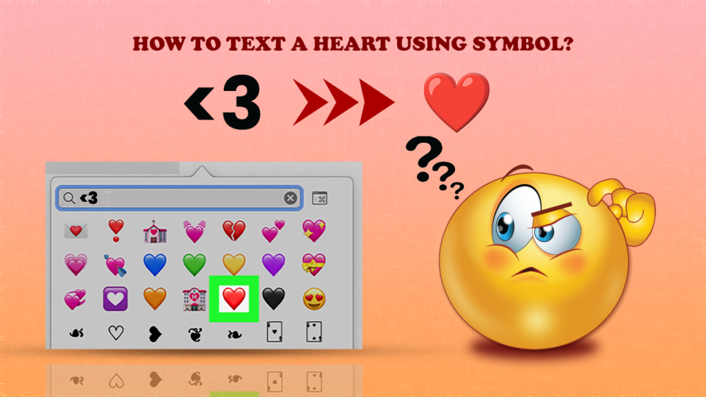 How To Text A Heart Using Symbol?
