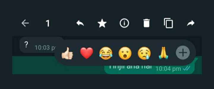 WhatsApp Emoji Reactions 2022